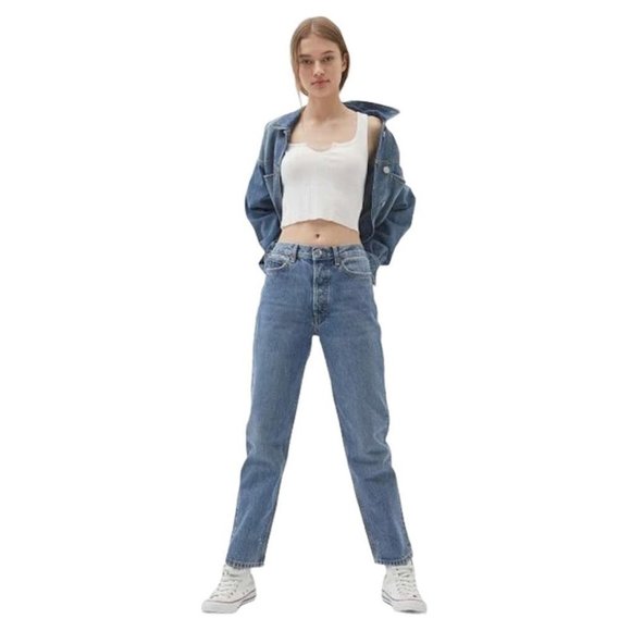 BDG Urban Outfitters Straight Leg  Jeans Women's Size 25 High-Rise‎ Vintage Wash - Picture 1 of 12